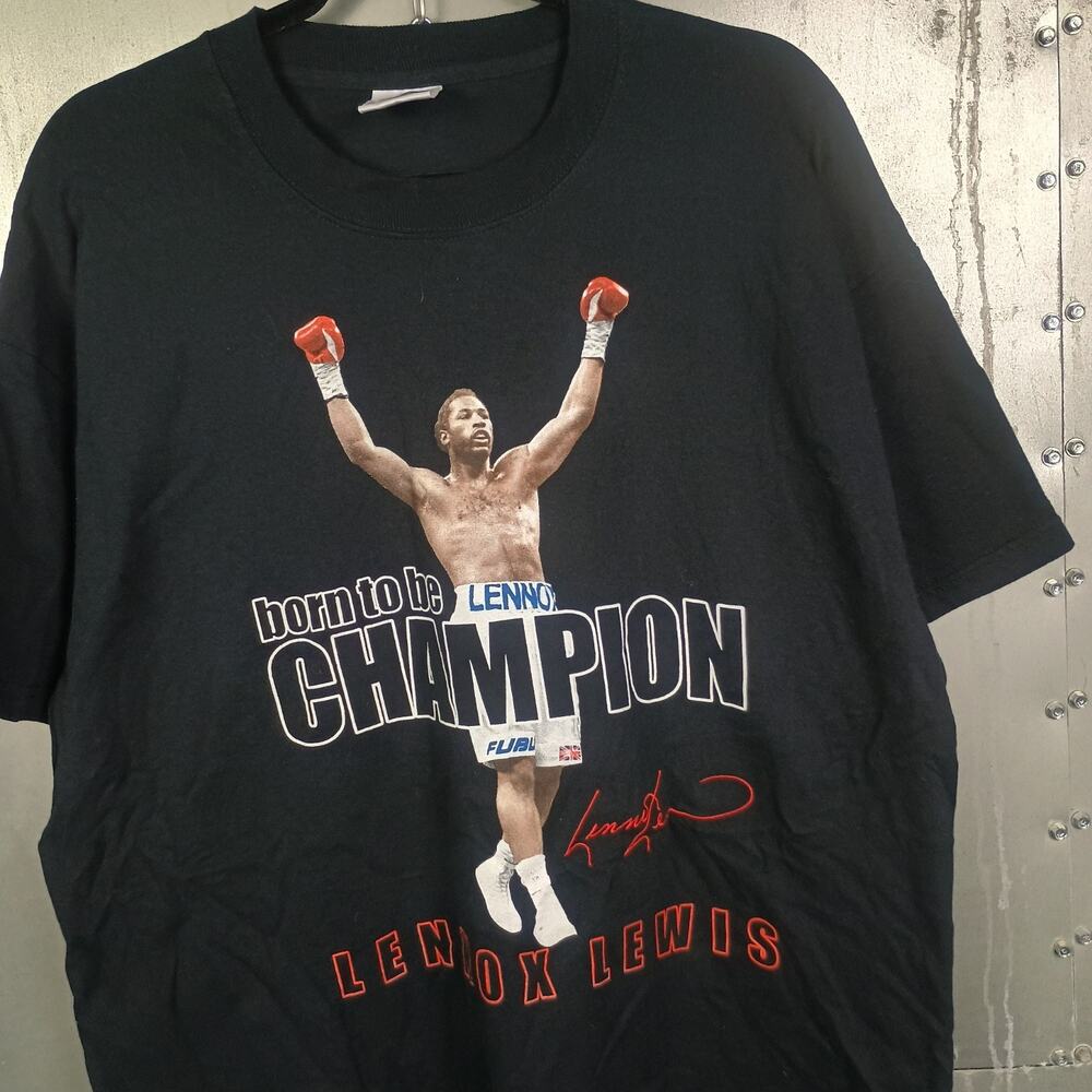 Lennox Lewis Vintage Y2K 2000s Fubu Boxing Champion Shirt XL WBC Heavyweight